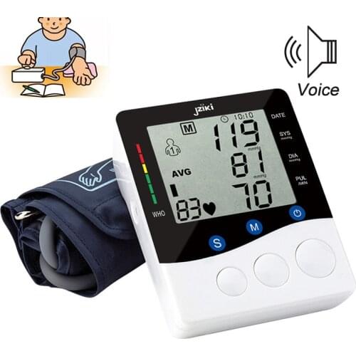 1 Piece Digital Blood Pressure Monitor Sphygmomanometer Testing Electric With Voice Family Doctor Home Use Medical Machine