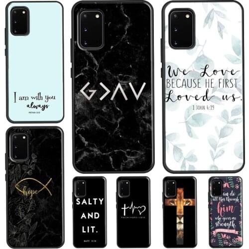 Bible Verse Christian Quote For Samsung Galaxy S21 Ultra S20 FE Note 20 Ultra Note 10 Plus S8 S9 S10 Plus Phone Case