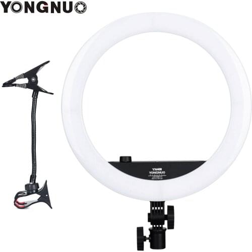 YONGNUO YN408 14 Inch 3200K-5600K Bi-color LED Ring Video Light Dimmable Photography Fill Light 24W CRI 95+for Photography Video
