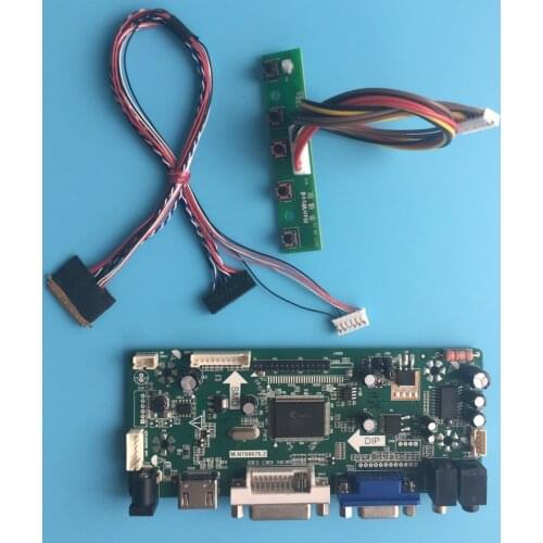 Kit for HSD190MEN3 30pins 19.0" 1280x1024 LVDS screen 60HZ Controller board DVI VGA M.NT68676 Driver HDMI 4 CCFL inverter