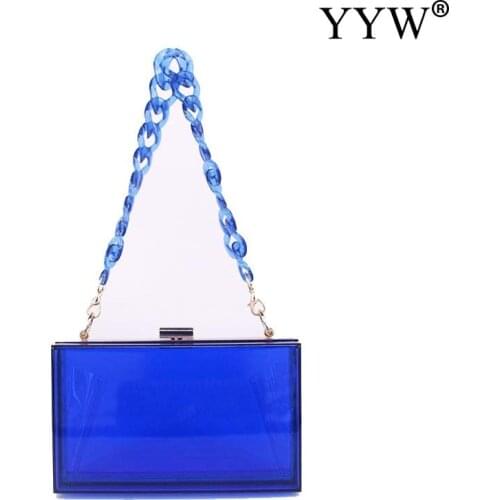Summer Acrylic Clutch Bag Blue Clutch Bags Highclass Evening Bags Crossbody Womens Clutch Bag 2021 Party Purse bolsa feminina