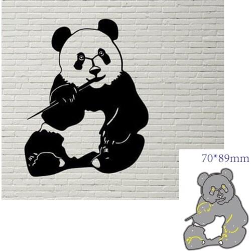 Metal cutting dies cut die mold Animal panda decoration Scrapbook paper craft knife mould blade punch stencils dies