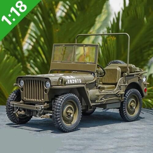 WELLY 1:18 Willis Simulation Alloy Off-Road Alloy Retro Car Model Classic Car Model Car Decoration Collection Gift