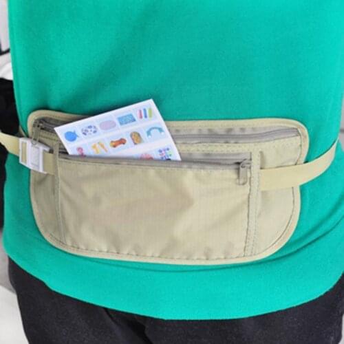 Men Fanny Pack Travel Sport Pouch Bag Hidden Compact Waist Security Holder Pocket Phone Outdoor Belt Running Money Sports B E8I4
