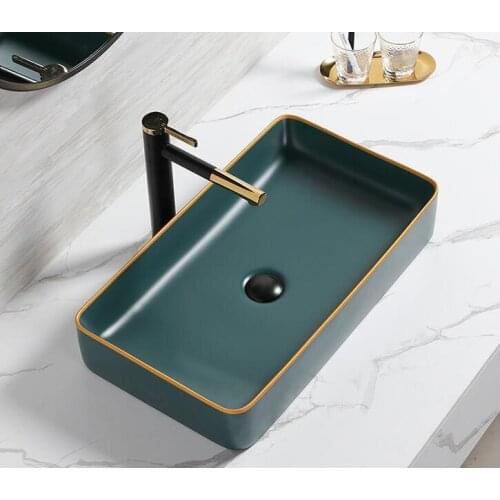 Bathroom Hotel Sink Art Basin Above Counter Mounting Single Bowl White Wash Basin 6035