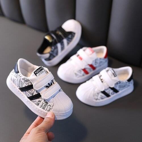 2021 new spring and autumn childrens new girl fashion Korean sports shoes male baby low-top casual shoes