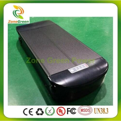 New 48V 20AH Powerful Electric Bike Battery Rear Rack Battery 500W 750W 1000W Bike Lithium Battery Aluminum With Taillight