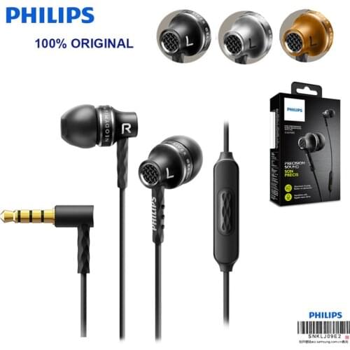 Original Philips Wired Earphones SHE9105 with Controller 3.5mm Jack 3 Silicon Earmuffs for Xiaomi Huawei OPPO VIVO Androidphone
