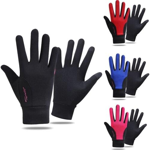 Fishing Summer Cycling Gloves Women and Men Full Finger Outdoor Sports Touch Screen Thin Sun Protection Non-Slip Gloves