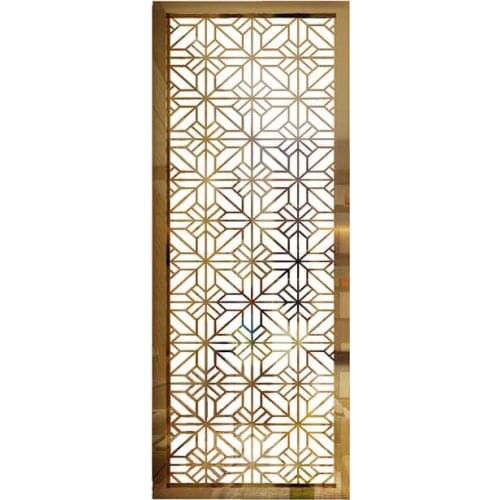 SUS 304 201 Stainless Steel Room Divider Home Decoration Living Hall Room And Dining Room Partition