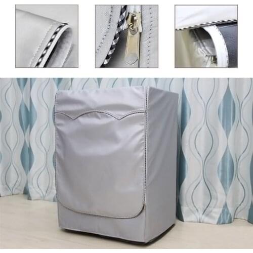 Full shading Sunscreen Washing machine cover Roller Dust Proof Cover Washing Machine Protective Dust Front Load Wash Dryer M-XL