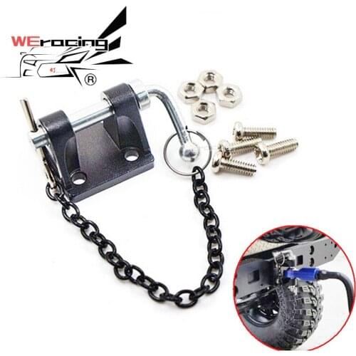 RC 1/10 RC Metal Tow Shackle Trailer Hook Set for SCX10 90046 90047 cc01Tamiya TRX-4 Crawler