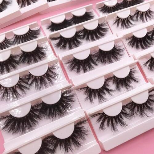 30mm Mink Eyelashes Full Strip False Eyelashes 16 Pairs Lashes Wholesale Vendor