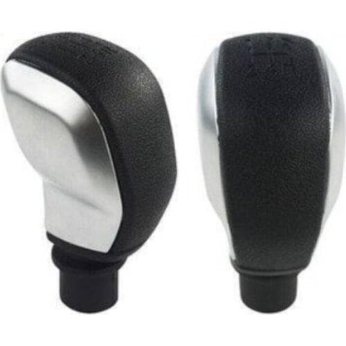 FOR Dacia Sandero Stepway Sport Gear Shift Knob Car 6 Speed Abs Plastic Car Styling Accessories Black Leather High Quality