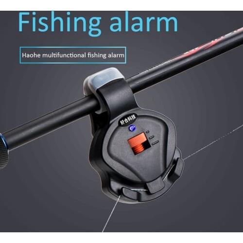 Fishing Bite Alarm Adjustable Loud Sound Bell Clip On Fishing Rod Night Fishing Biting Hook Fishing Tackle Tools Accessories