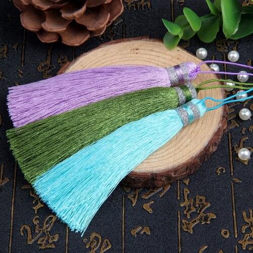 10 pcs/lot 10CM Tassel silk Brush earrings accessories/tassel for Hand made jewelry/jewelry findings/jewelry materials supplies