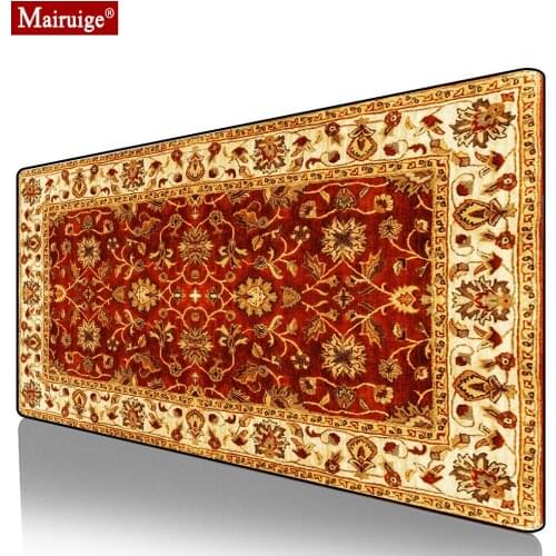 Vintage Persian Rug Mouse Pad XXL Gamer Desk Mat Large Moroccan Carpet Gaming MousePad 90x40cm/80x30cm for Laptop Table Pads
