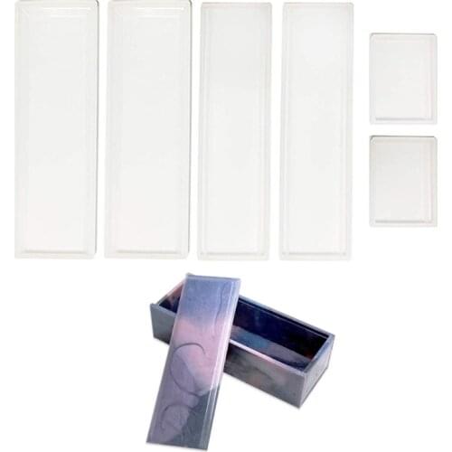 1 Pcs Domino Box Epoxy Crystal Resin Mold for Jewelry Storage Box for Trinket Jewelry Storage Container