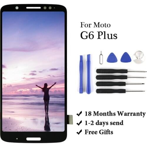 100% test display For Motolora G6 plus xt1926 LCD Touch Screen Digiziter Assembly Replacement For moto G6 plus lcd