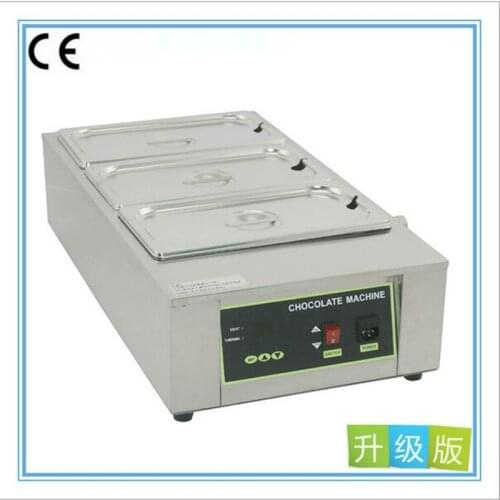 110V 220V Water Heating Commercial 304 Stainless Steel Chocolate Melting Furnace Chocolate Melter Machine 3 Cylinder EU/AU/UK/US