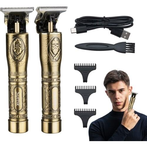 2021 New Hair Clipper Professional USB Rechargeable Baldheaded Hair Trimmer for Men Shaver 0mm Barber Hair Cutting Machine