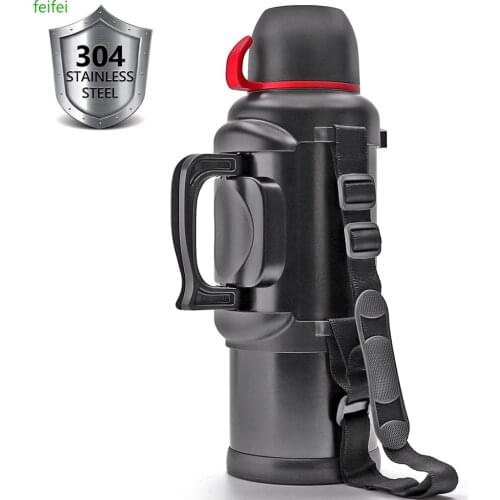 Large Stainless Steel Travel Thermos Bottle for Coffee Tea Water Double Wall Vacuum Insulated, 135Oz, 36 Hour Hot + 48 Hour Cold