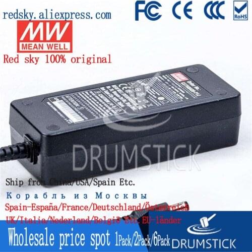 Kindly MEAN WELL 6Pack GST60A09-P1J 9V 6A meanwell GST60A 9V 54W AC-DC High Reliability Industrial Adaptor