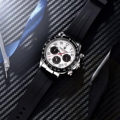 2021 New PAGANI DESIGN Mens watches top brand luxury quartz watch for men sport Chronograph 100M waterproof vk63 wristwatch men