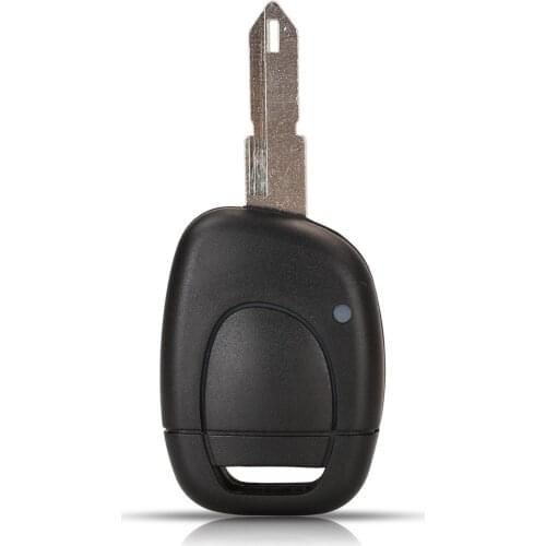 Jingyuqin Remote Key Case Shell Fob 1Button For Renault Twingo Clio Kangoo Master Uncut Blade Replacement