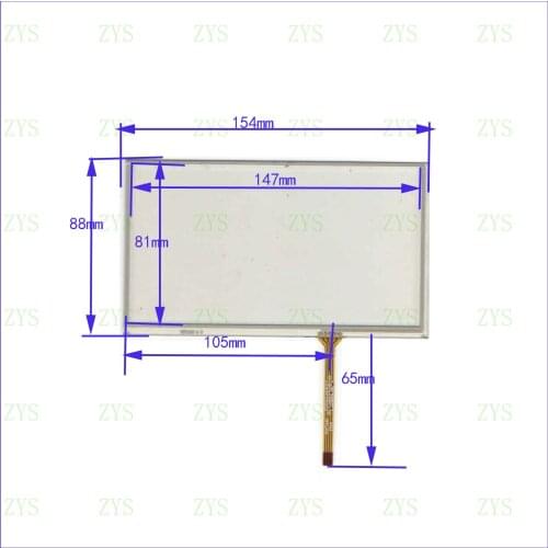 Wholesale XWT1038 154*88MM 6.2inch resistance screen for GPS CAR this is compatible 154*88 XWT 1038