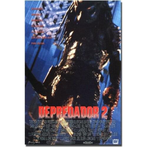 The Predator 2 Hot Movie Silk Fabric Wall Poster Art Decor Sticker Bright
