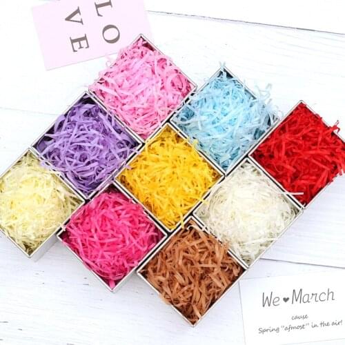 Shredded raffia paper, 100g, confetti for wedding, birthday, christmas, filling material, decoration for packaging