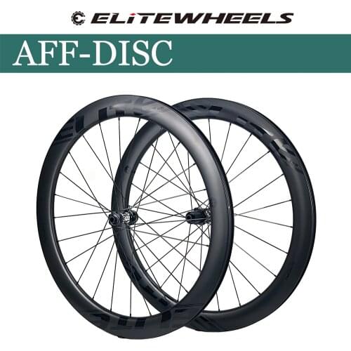 ELITEWHEELS AFF 700c Carbon Road Disc Wheelset 25mm Or 27mm DT Swiss 350 Hub Pillar 1423 Spoke Sapim Secure Lock Nipple Wheels