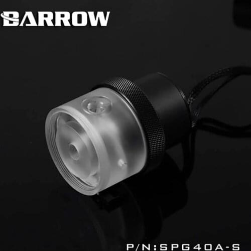 Barrow pc water coolinig ddc 18W pump PWM Standard,Black/White/Transparent for water cooler building SPG40A-S