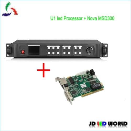 Kystar U1 Replace old version KS600 LED Video Processor include1 PCS MSD300 NOVA LED Sending card DVI/VGA/HDMI input
