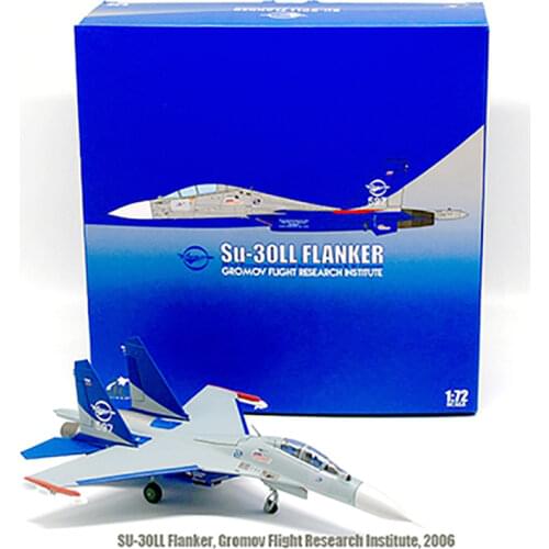 Diecast 1:72 Scale SU-30LL Flanker Gromov Flight Airplane Plane Fighter Aircraft Model Static Alloy Model Toys Souvenir Gift