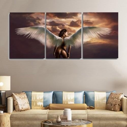 5d diy diamond painting Elf Angel Wings diamond embroidery cross stitch full round square drill 3pcs wall art