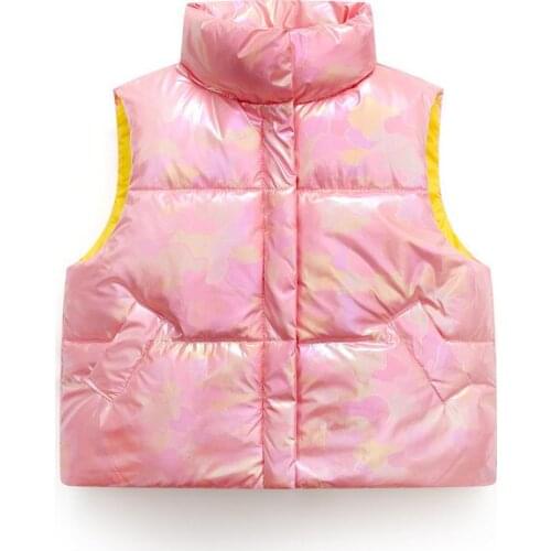 New Child Waistcoat Children Outerwear Winter Coats Kids Clothes Warm Hooded Cotton Baby Boys Girls Vest For Age 4-8 Years Old