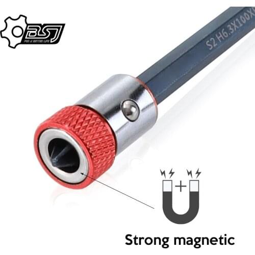 Screwdriver Bits Magnetic Ring 1/4" 7.35mm Metal Strong Magnetizer Screw