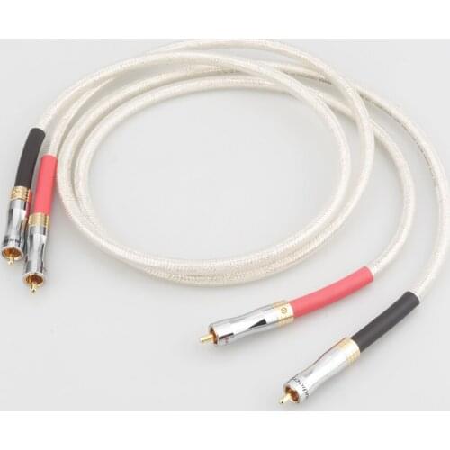 Pair XLO Silver Plated Digital Audio Cable HIFI Digital Coaxical Cable 75Ohm digital Cable DAC Decoder Audio Cable
