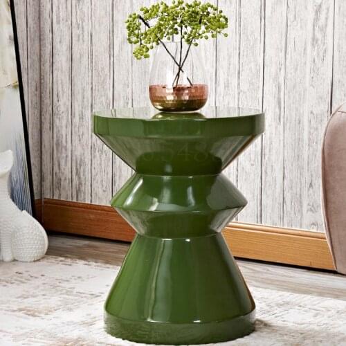 Customized Mini Coffee Table Side Table Nordic Table Modern Sofa Creative Bedroom Bedside Balcony Mobile Small Round Golden