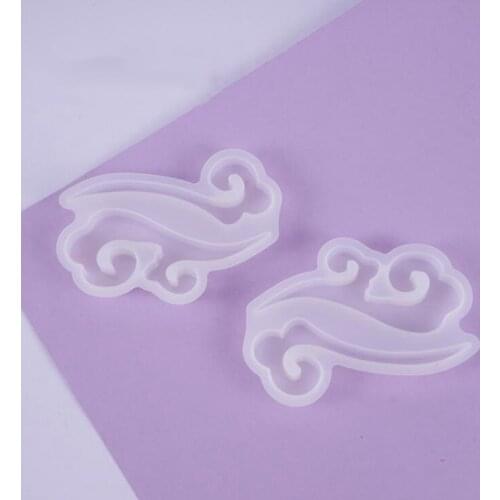 Transparent Silicone Mold Dried Flower Resin Decorative Xiangyun Hailang Mirror Ornaments Silicone Mold DIY Crystal Epoxy Mold