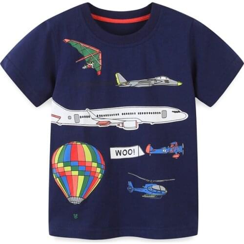 Jumping Meters New Hot Selling Baby Tees Tops For Summer Boys Girls Cotton T shirts Cartoon Childrens T shirts Clothes
