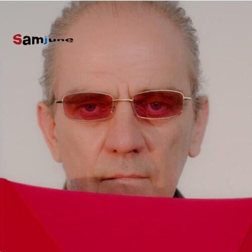 Samjune Trend Small Rectangular Sunglasses Luxury Brand Designer Sun Glasses Vintage Driver Glasses Metal Square UV400