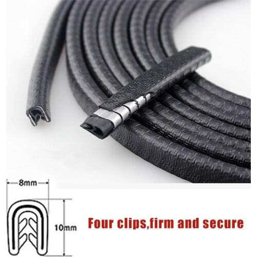 Universal Car Door Edge Scratch Protector 5M Sealing Strip Guard Trim Automobile Door Stickers Decoration Protector Accessories