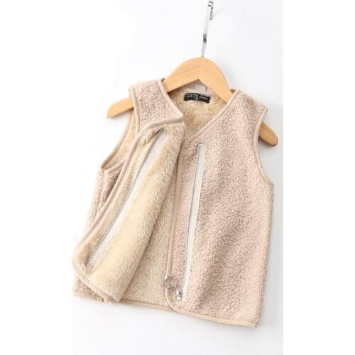 Vest For Kids ChildrenS Sleeveless Jacket Kid Vest Girl And Boy Plush Vest In Autumn Toddler Girl Vest Baby Girl Winter Clothes