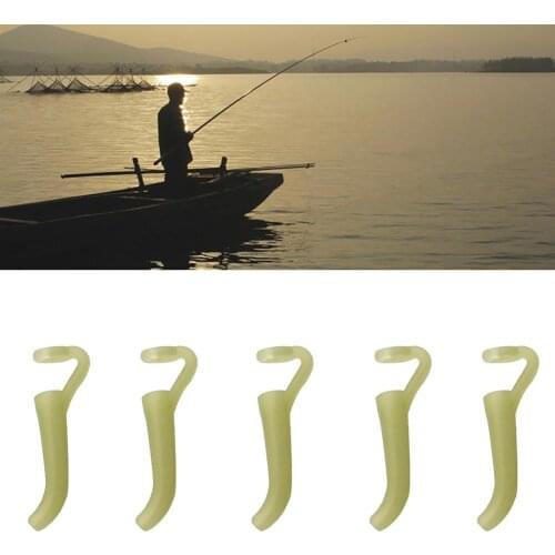10Pcs/Set Fishing Tackle Soft Silicone Tube Pop-Up Hook Aligner Anti-Intertwine Tool