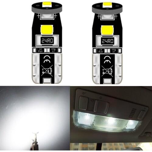 2Pcs Canbus W5W T10 LED Bulb Interior Light for Toyota Land Cruiser RAV 4 Hilux Corolla Avensis Prius C-HR License Plate Light
