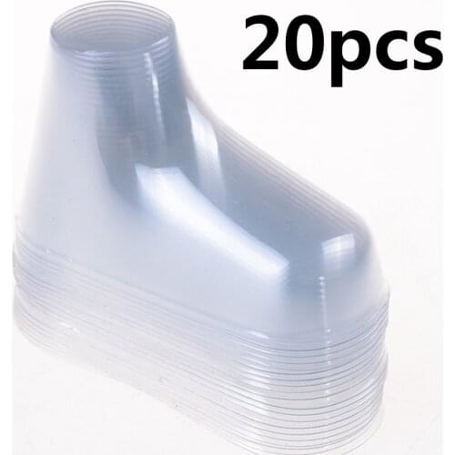 20Pcs 9cm Plastic Clear Transparent PVC About Baby Feet Display Baby Booties Shoes Socks Showcase Feet Display Half Boots Shoes