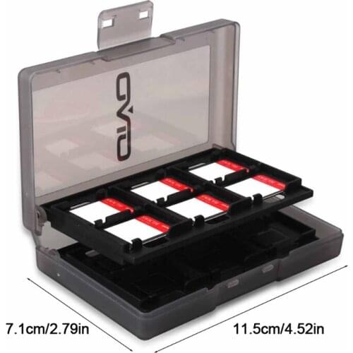 448F 24 in 1 Hard Game Card Holder Storage Box Compatible with NS Game Card Organizer Case Box